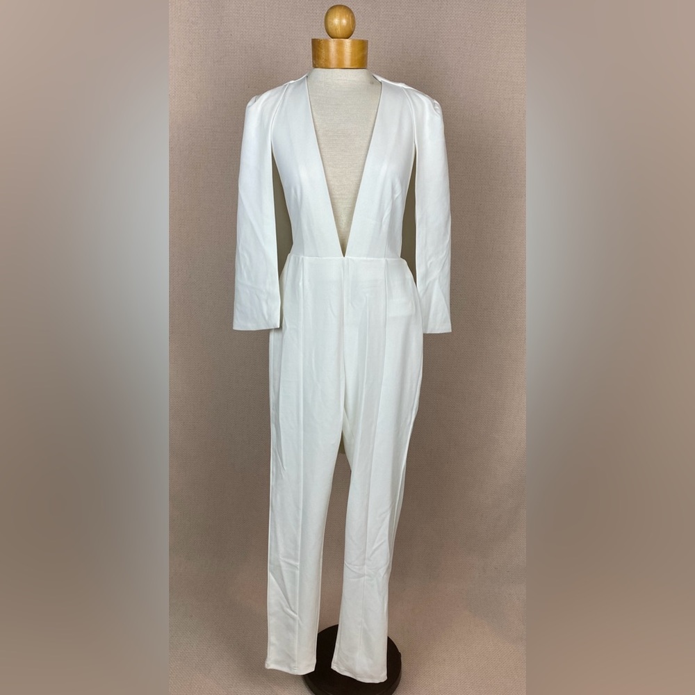 Allyson Collection “Cape It Together Tailored Jumpsuit” Size Small WEDDING